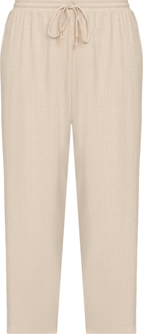 Plus Size Solid Texture Hatchi Casual Pant