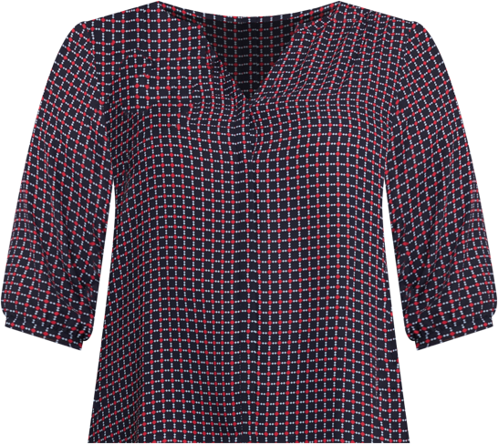 Plus Size Pintuck V-Neck Top