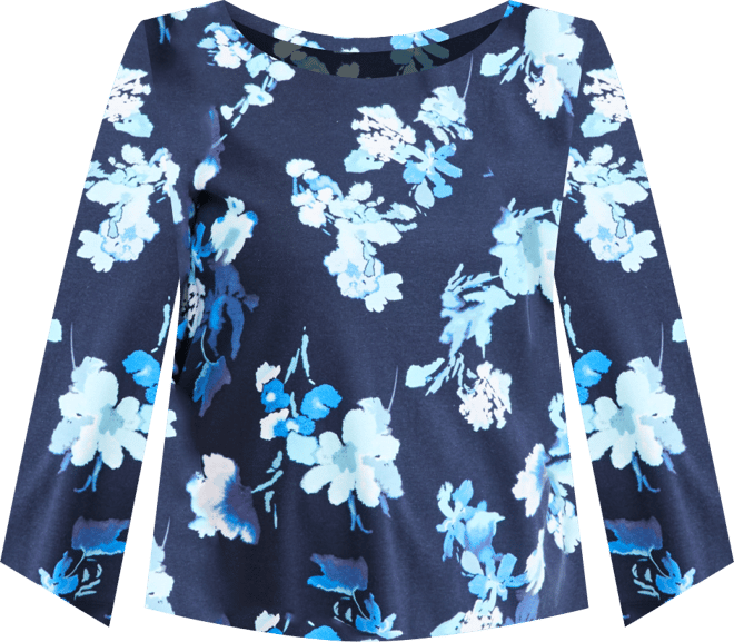 Plus Size Scoop-Neck Long-Sleeve Knit Top, Macy's Exclusive