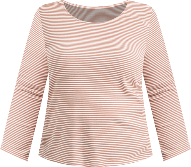 Plus Size Scoop-Neck Long-Sleeve Knit Top, Macy's Exclusive