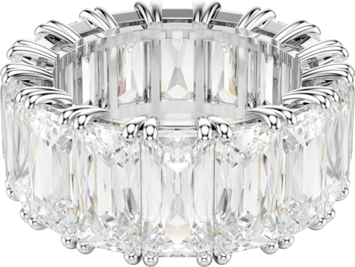 White Rhodium Plated Matrix Vittore Ring