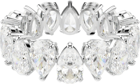 Silver-Tone Plated Matrix Vittore Ring