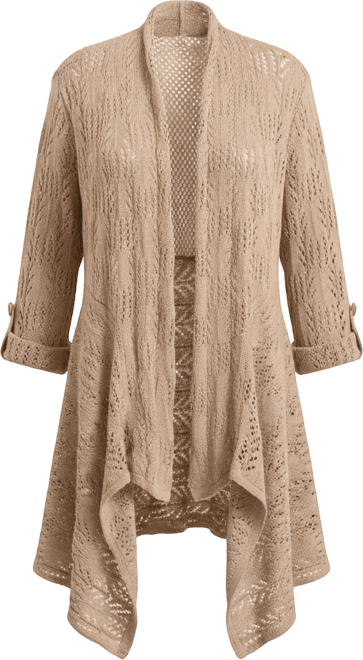 Women's Pointelle Sweater Cardigan