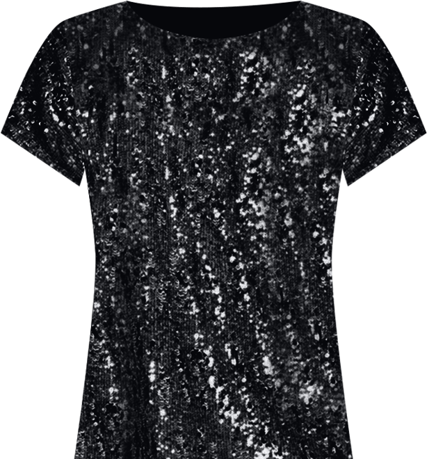 Women's Cluster Sequin Easy Tee