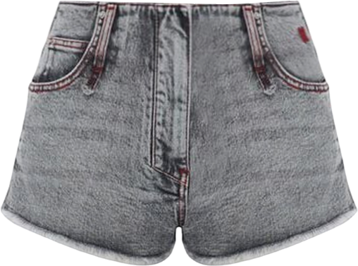 Women's Cotton Faded Super Mini Short