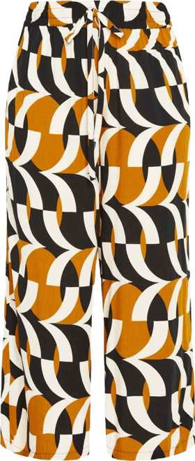 Plus Size Mystic Print Cropped Pant