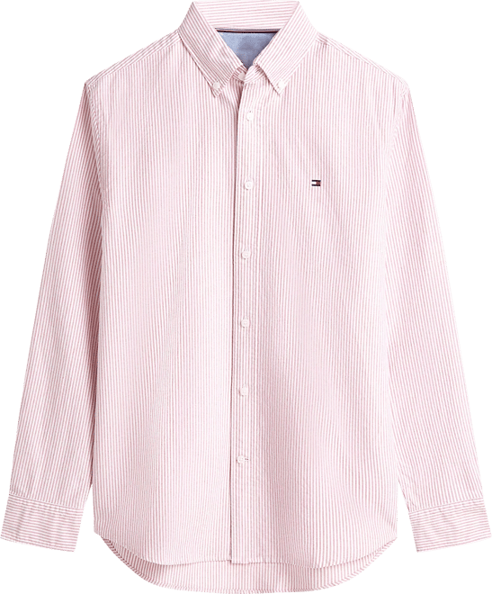 Men's Regular-Fit Striped Heritage Oxford Long-Sleeve Shirt