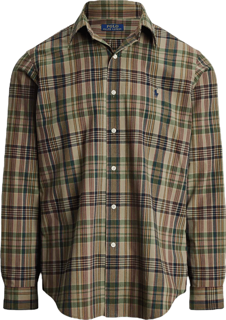 Men's Classic Fit Plaid Performance Shirt