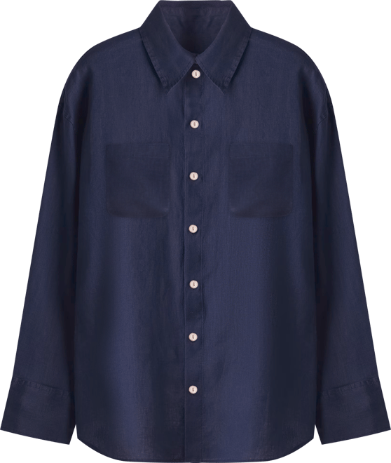 Petite 100% Linen Button-Front Shirt, Created for Macy's