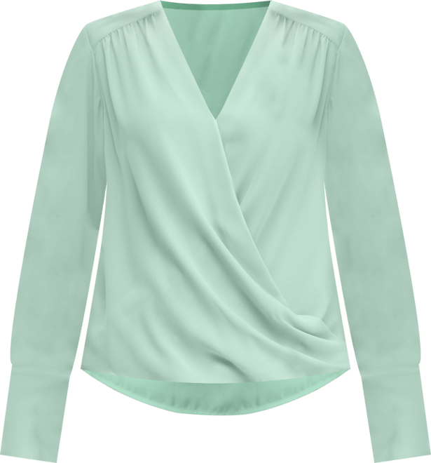 Women's Surplice Long-Sleeve Blouse, Exclusively at Macy's