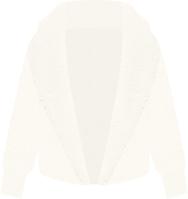 Hooded Cropped Length Button Front Lounger Jacket