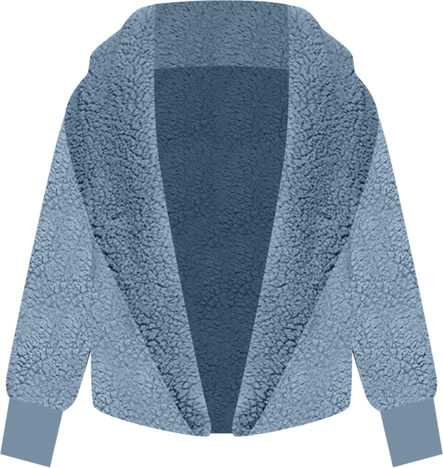 Hooded Cropped Length Button Front Lounger Jacket