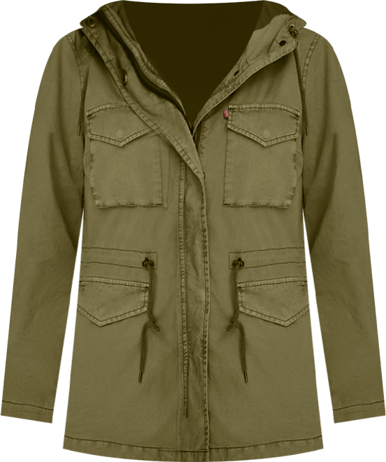 Women's Lightweight Washed Cotton Military Jacket