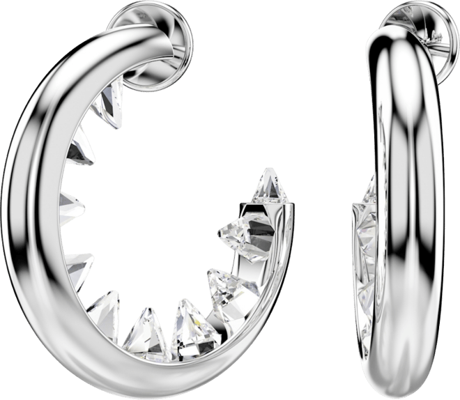 Sublima Rhodium Plated Hoop Earrings