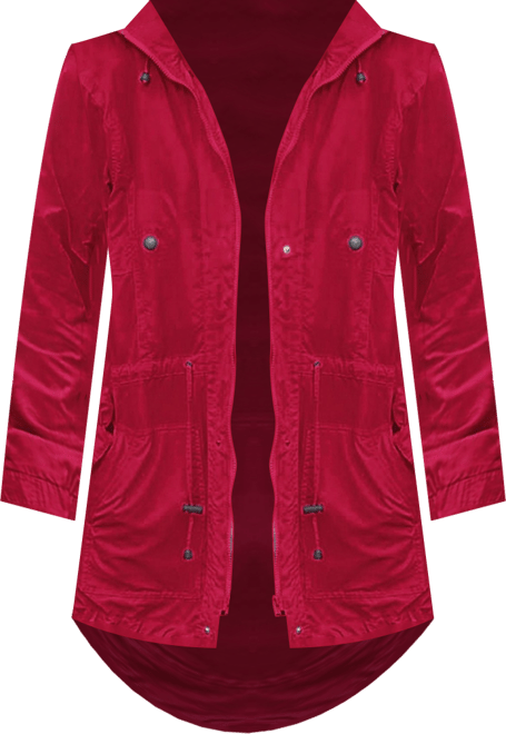 Plus Size Fleece-Lined Taslon Anorak