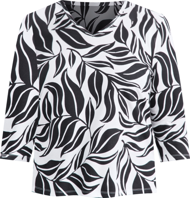 Plus Size V-Neck 3/4-Sleeve Knit Top, Macy's Exclusive