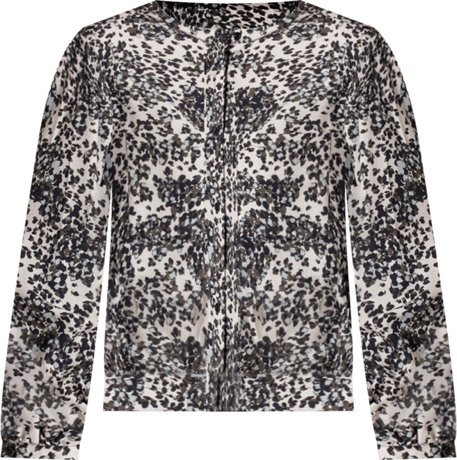 Women's Printed Drop Shoulder Long Sleeve Shirt