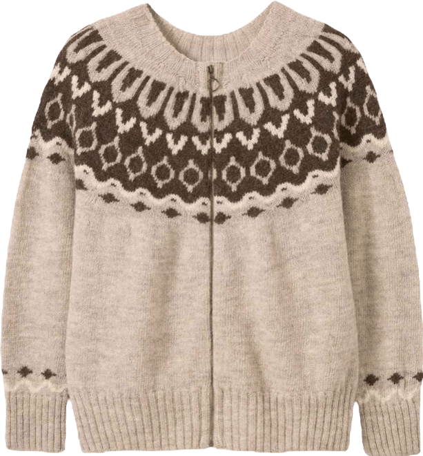Women's Brit Wool Chevron Yoke Cardi