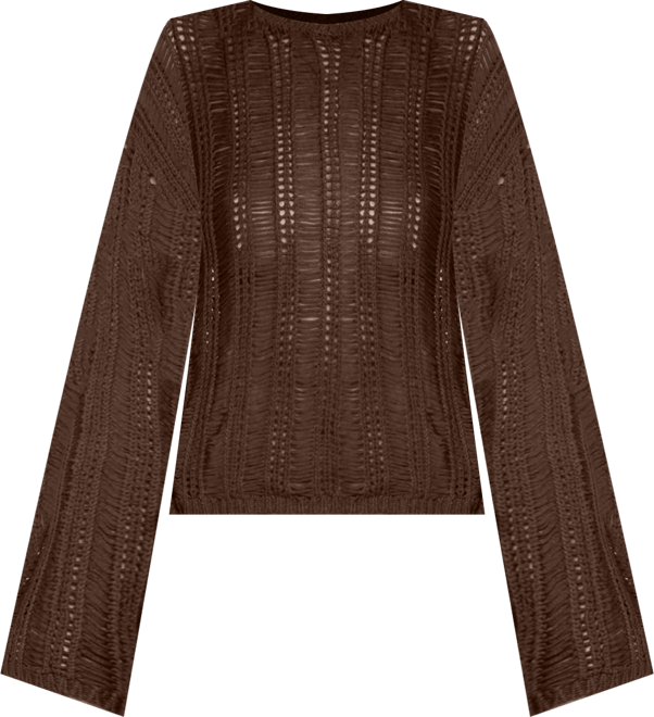 Women's Jaide Sheer Ladder Knit Sweater