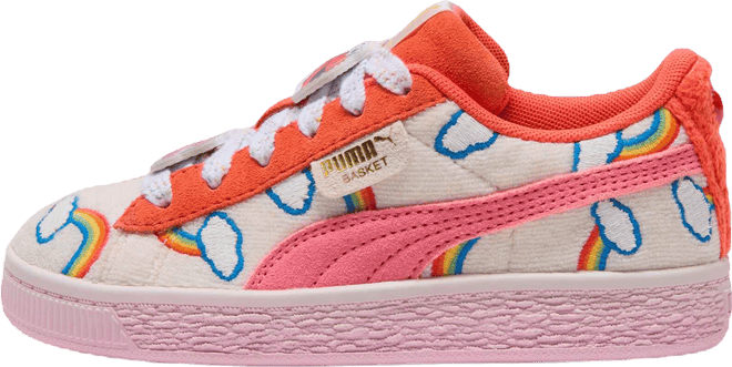 PUMA x CARE BEARS x SESAME STREET Basket Little Kids' "Elmo Cheer" Sneakers