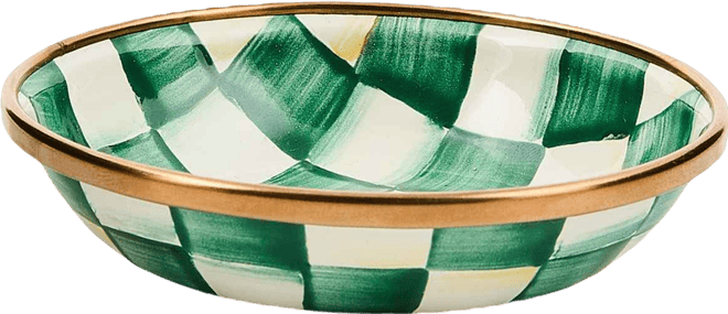 Emerald Check Dipping Bowl