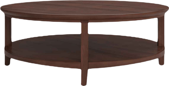 47" Solid Wood Hedworth Round Coffee Table