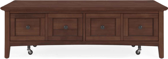 55" Solid Wood Hedworth Rectangle Coffee Table