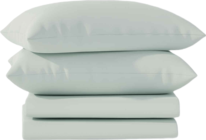 Brushed Cool Crisp Solid Cotton 4-Pc. Sheet Set, King