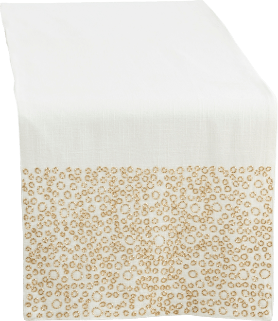 Beaded Band Table Runner, 16" x 72"