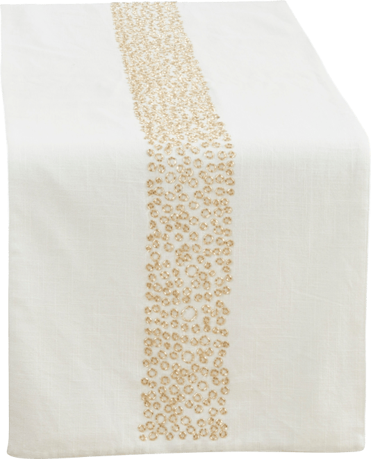 Beaded Band Table Runner, 16" x 72"