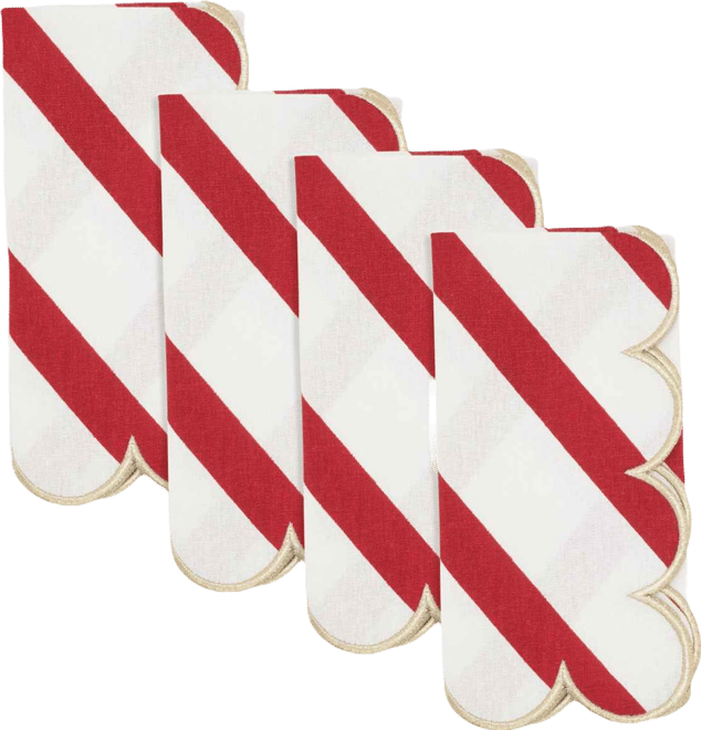 Scalloped Napkin, Set of 4