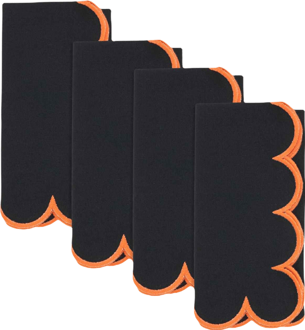 Sweet Edge Scalloped Napkin, Set of 4