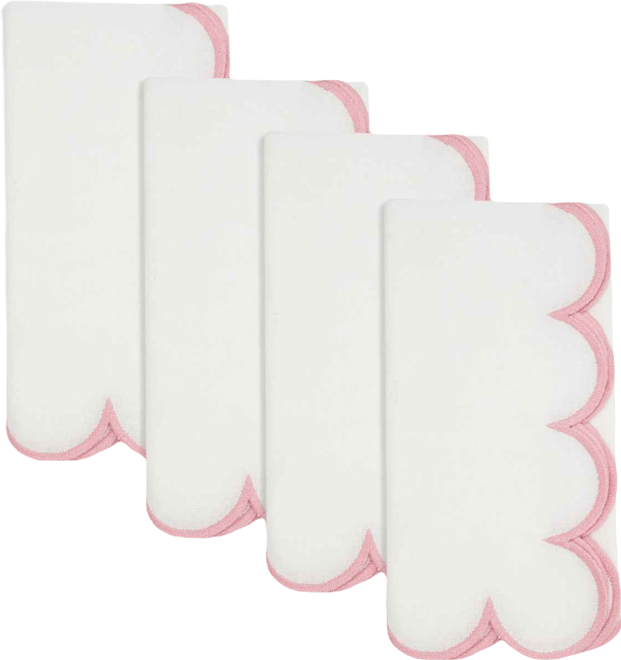 Scalloped Hem Napkin, Set of 4
