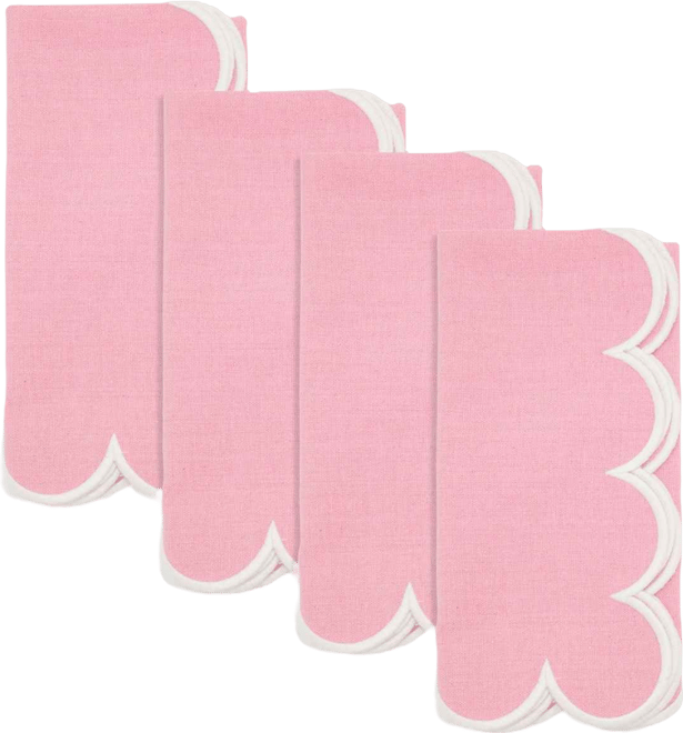 Scalloped Hem Napkin, Set of 4