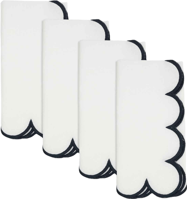 Scalloped Hem Napkin, Set of 4