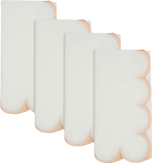 Scalloped Hem Napkin, Set of 4