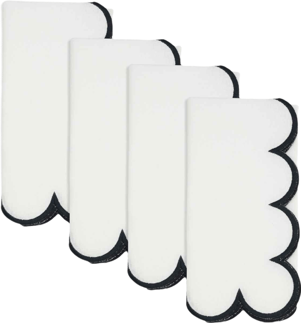 Scalloped Hem Napkin, Set of 4