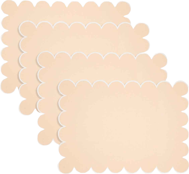 Eco Scallop Border Placemat, Set of 4