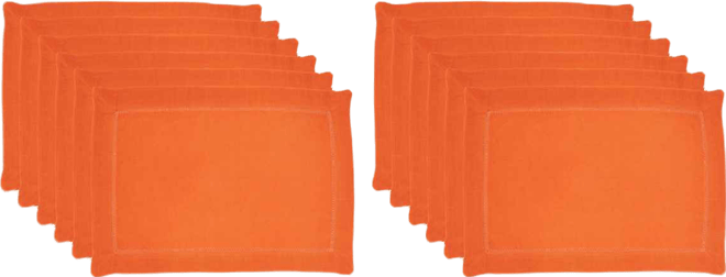 Hemstitched Border Placemat, Set of 12