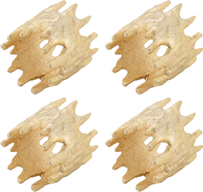 Jagged Edge Napkin Ring, Set of 4