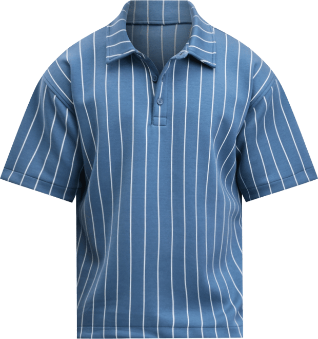 Men's Sporty Relaxed Fit Short Sleeve Striped Polo Shirt, Macy's Exclusive