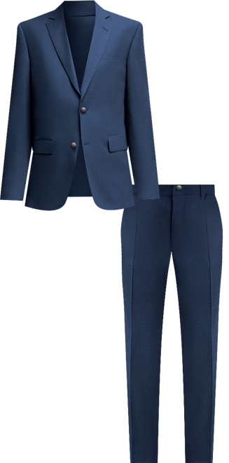 Boss by  Men's Patterned Stretch Wool Slim-Fit Three-Piece Suit