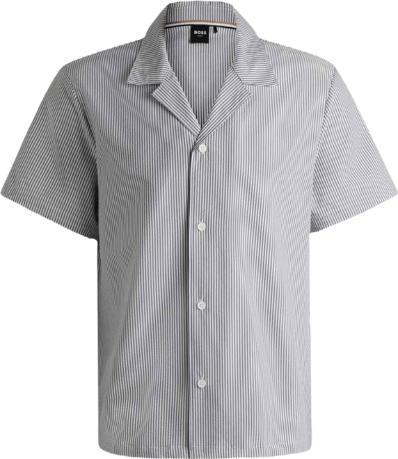 Boss by  Men's Seersucker Fabric Regular-Fit Shirt