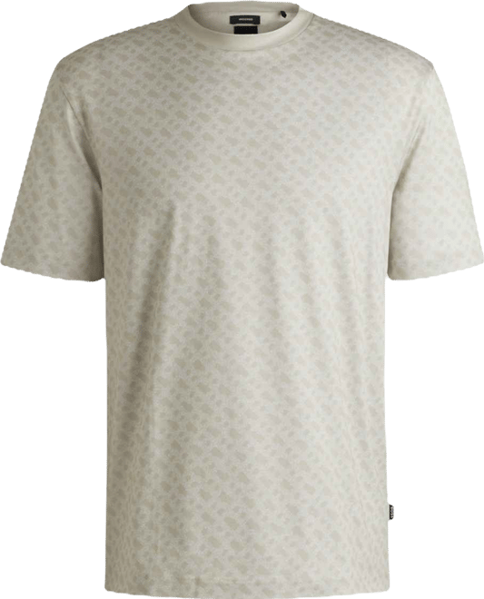 Boss by  Men's Printed Monogram Cotton Regular-Fit T-Shirt