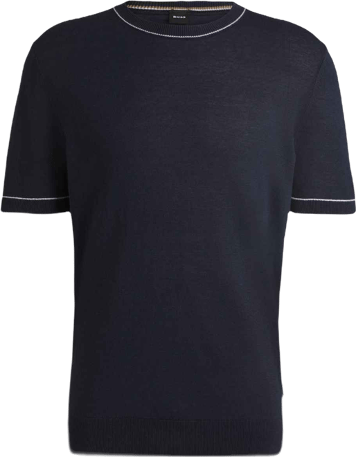 Boss by  Men's Linen-Blend Knit Sweatshirt