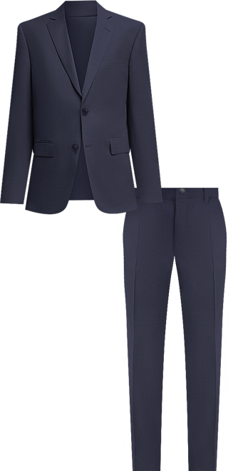 Boss by  Men's Micro-Patterned Performance-Stretch Slim-Fit Suit