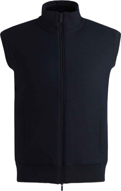 Boss by  Men's Brushed-Flannel Front Regular-Fit Vest