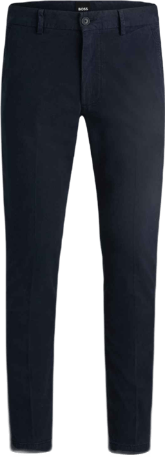Boss by  Men's Structured Cotton Blend Slim-Fit Trousers