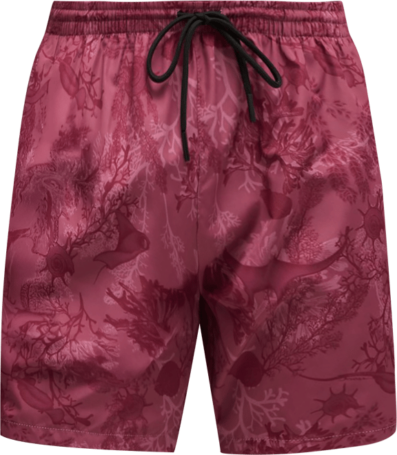 Boss by  Men's Seasonal Print Logo-Badge Swim Shorts