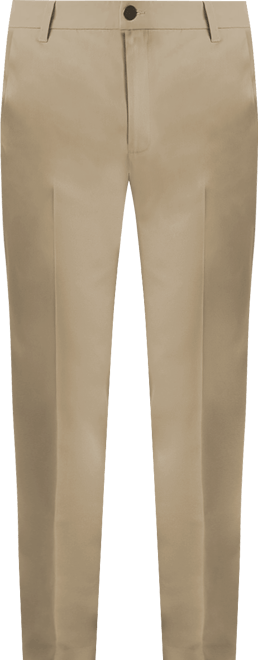 Men's Iron Free Premium Khaki Straight-Fit Flat-Front Pant